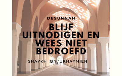 Blijf uitnodigen en wees niet bedroefd