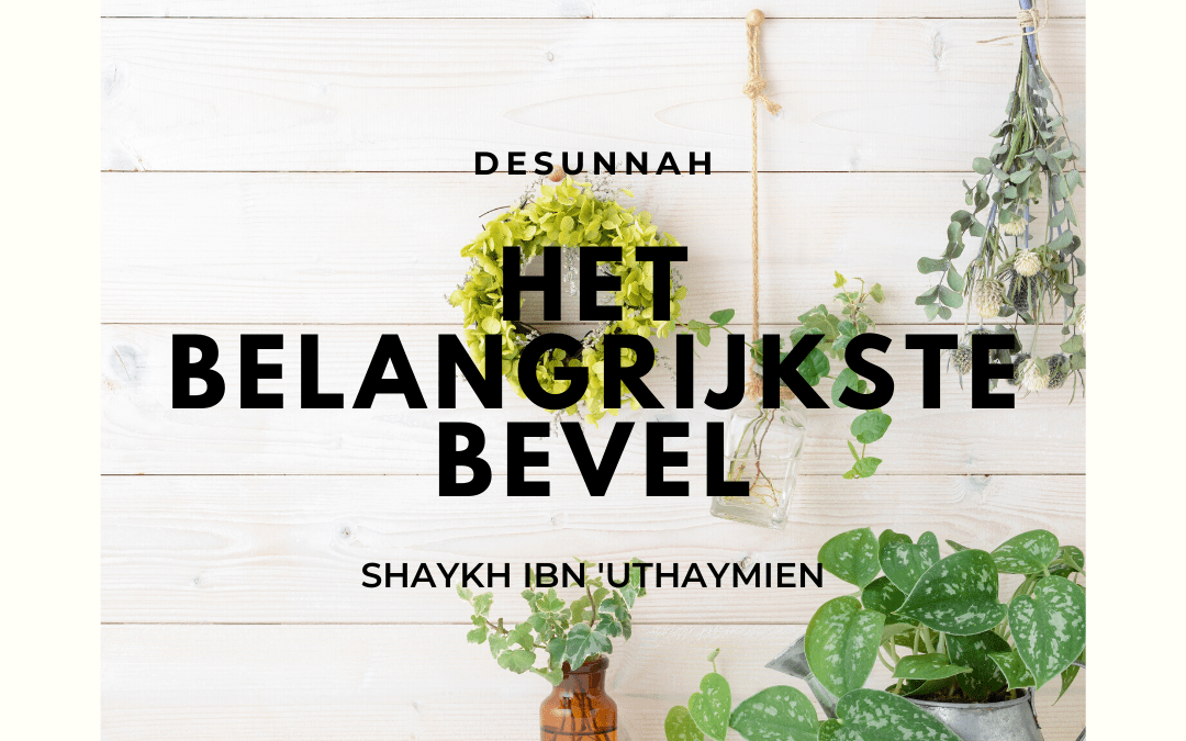 Het belangrijkste bevel